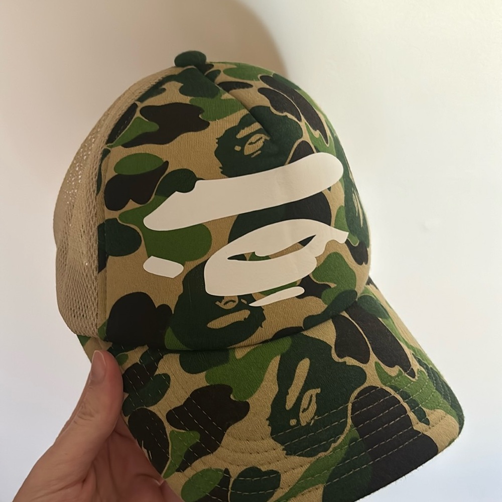 A bathing ape trucker hat
